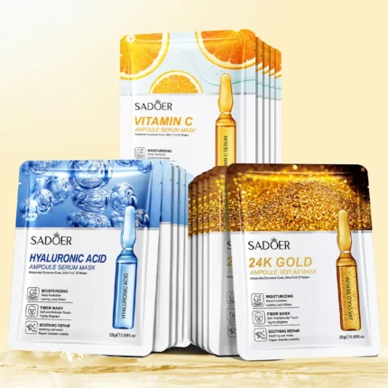 Máscara Facial de Ácido Hialurônico com Ouro 24K: Um Tratamento de Spa em Casa
