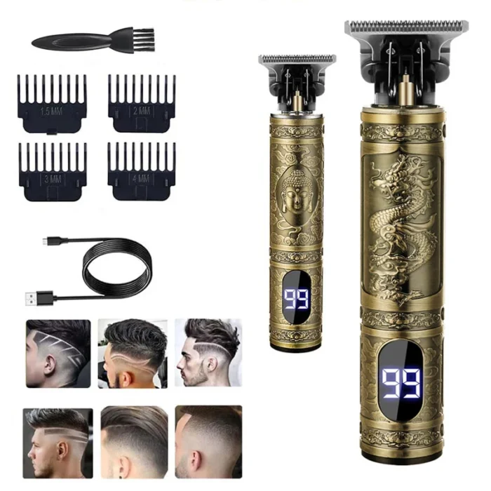 Máquina profissional recarregável para cortar cabelo e barbear Dizy - Imagem 2