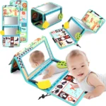 Espelho de Chão para Bebê com Livro de Adesivos: Diversão e Desenvolvimento em um Só Produto! - Imagem 5