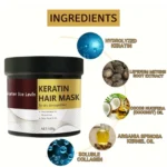 Máscara de cabelo de queratina mágica com reparação rápida - Imagem 2