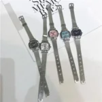 Relógio Feminino MOONBIFFY Analógico-Digital Minimalista Pulseira Aço Inox. - Imagem 2