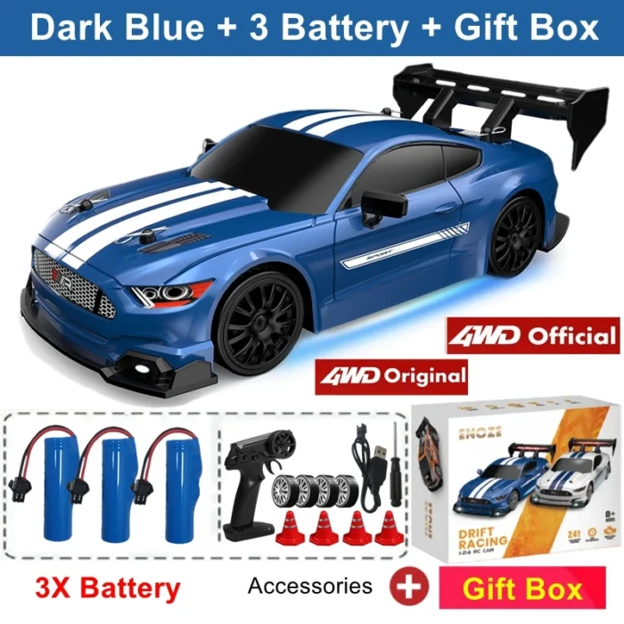 Carrinho de Controle Remoto: Versátil e emocionante, com seus 5 modelos o carro RC 4WD Drift é uma diversão garantida! - Imagem 4