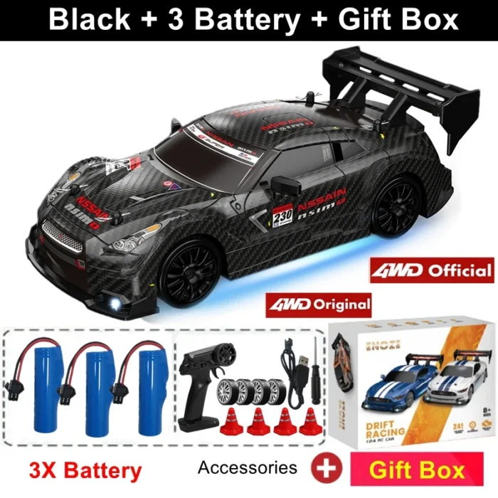 Carrinho de Controle Remoto: Versátil e emocionante, com seus 5 modelos o carro RC 4WD Drift é uma diversão garantida! - Imagem 7