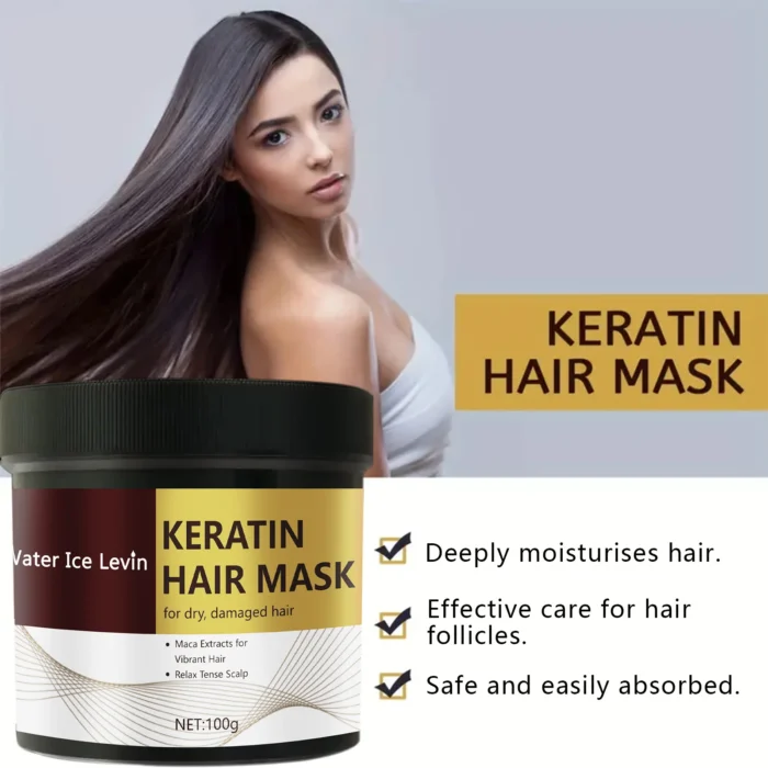 Máscara de cabelo de queratina mágica com reparação rápida - Imagem 3