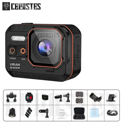 Câmera de Ação 4K Cerastes: Capture suas aventuras em alta definição!